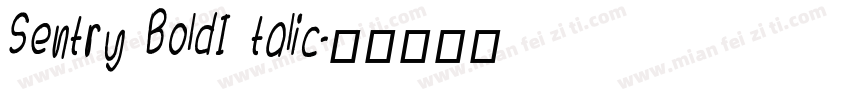 Sentry BoldI talic字体转换